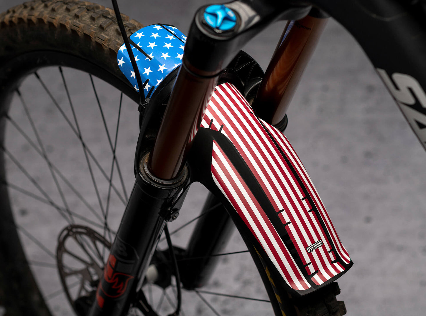 American Flag Color Mudguard Decal