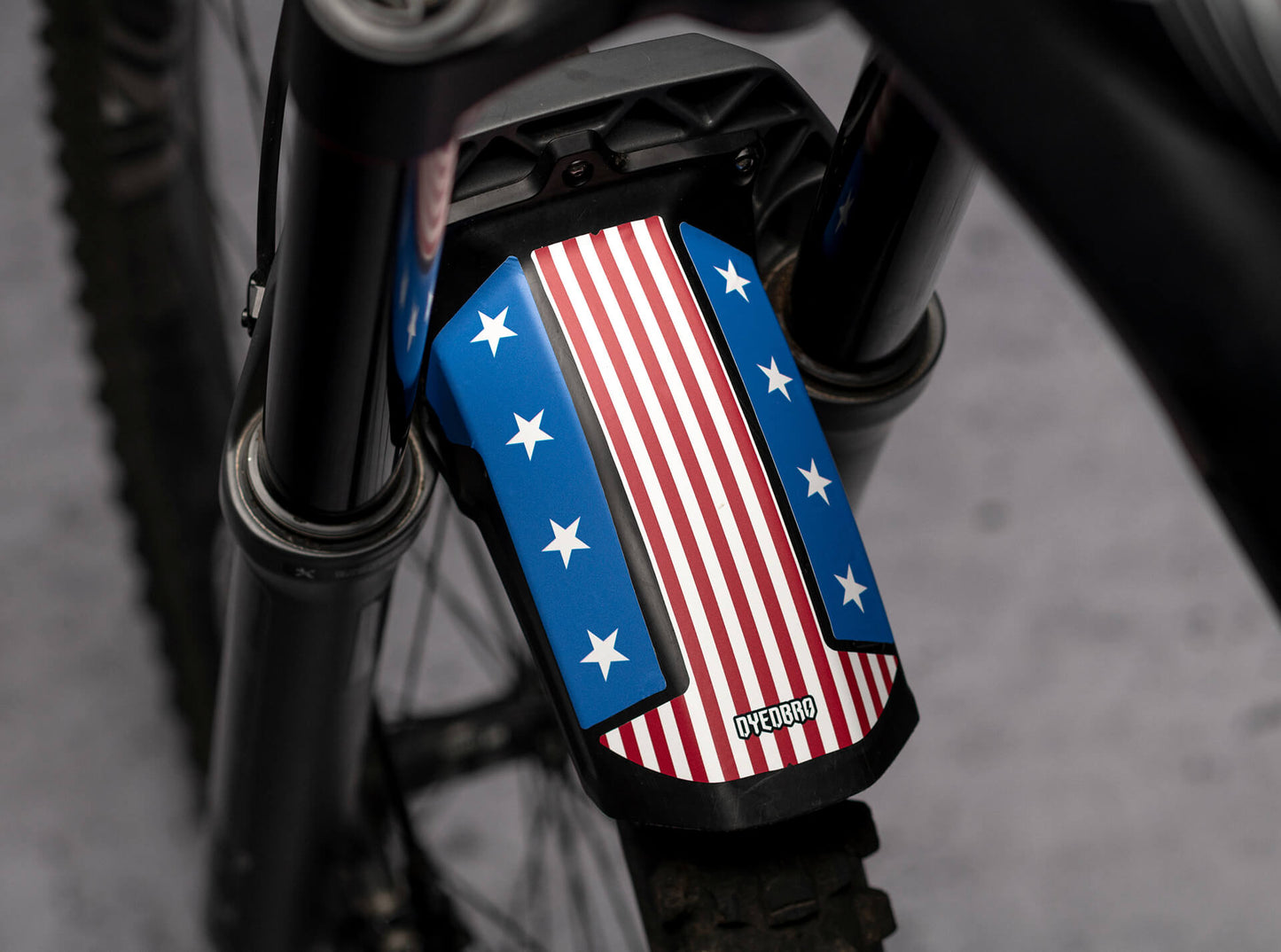 American Flag Color Mudguard Decal
