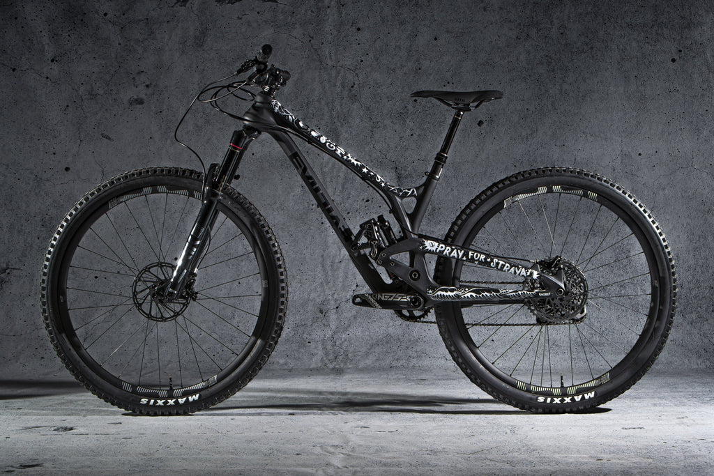 Side view of bike