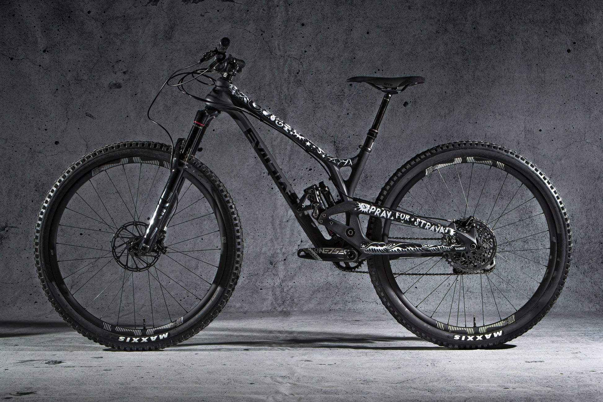 Side view of bike