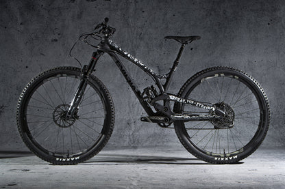 Side view of bike