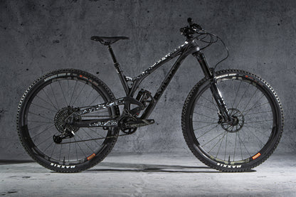 Drive side view of bike