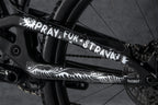 Non drive side chainstay image of Pray for Straya design