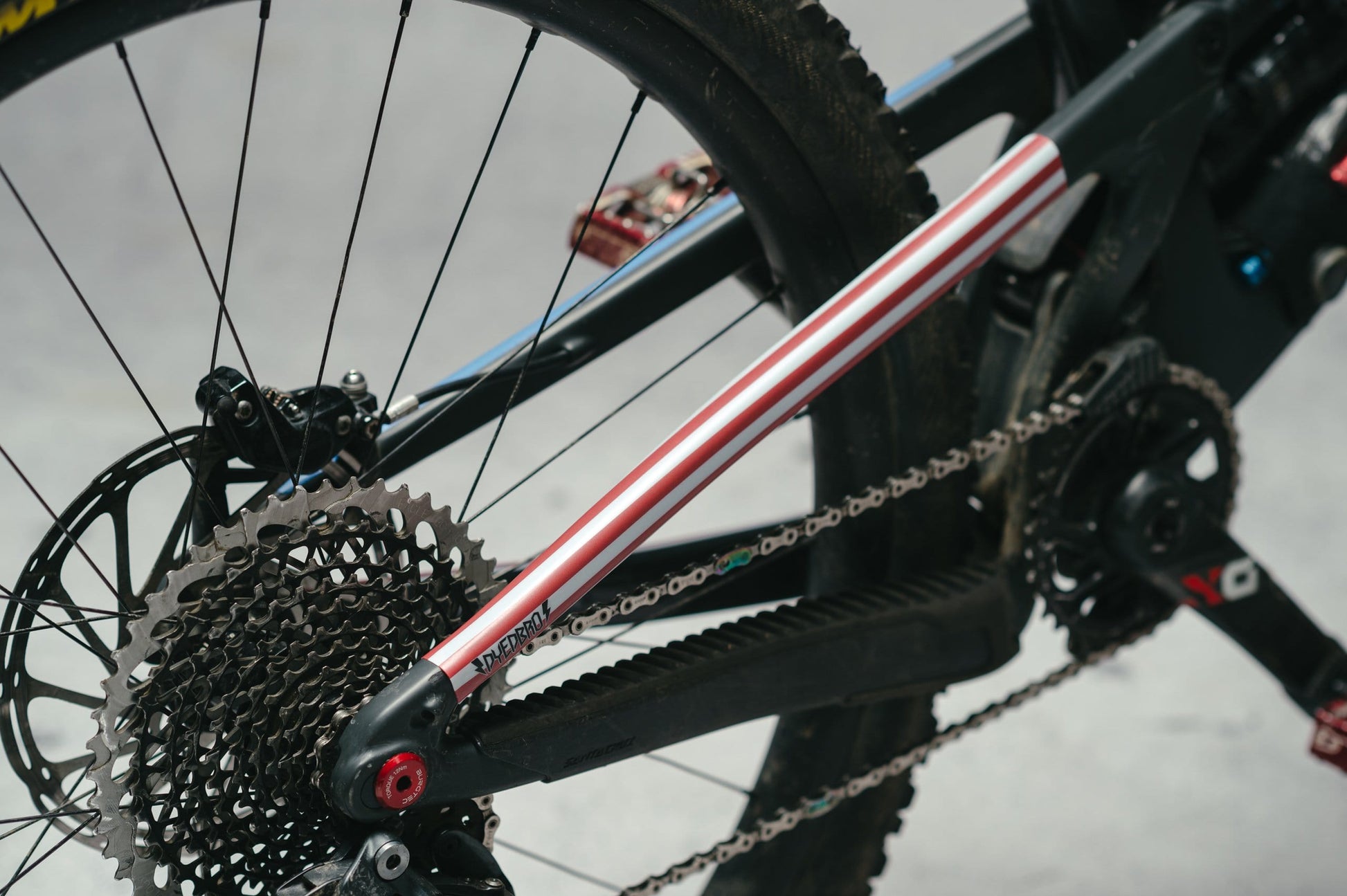 American Flag on Santa Cruz Megatower Seat Stays