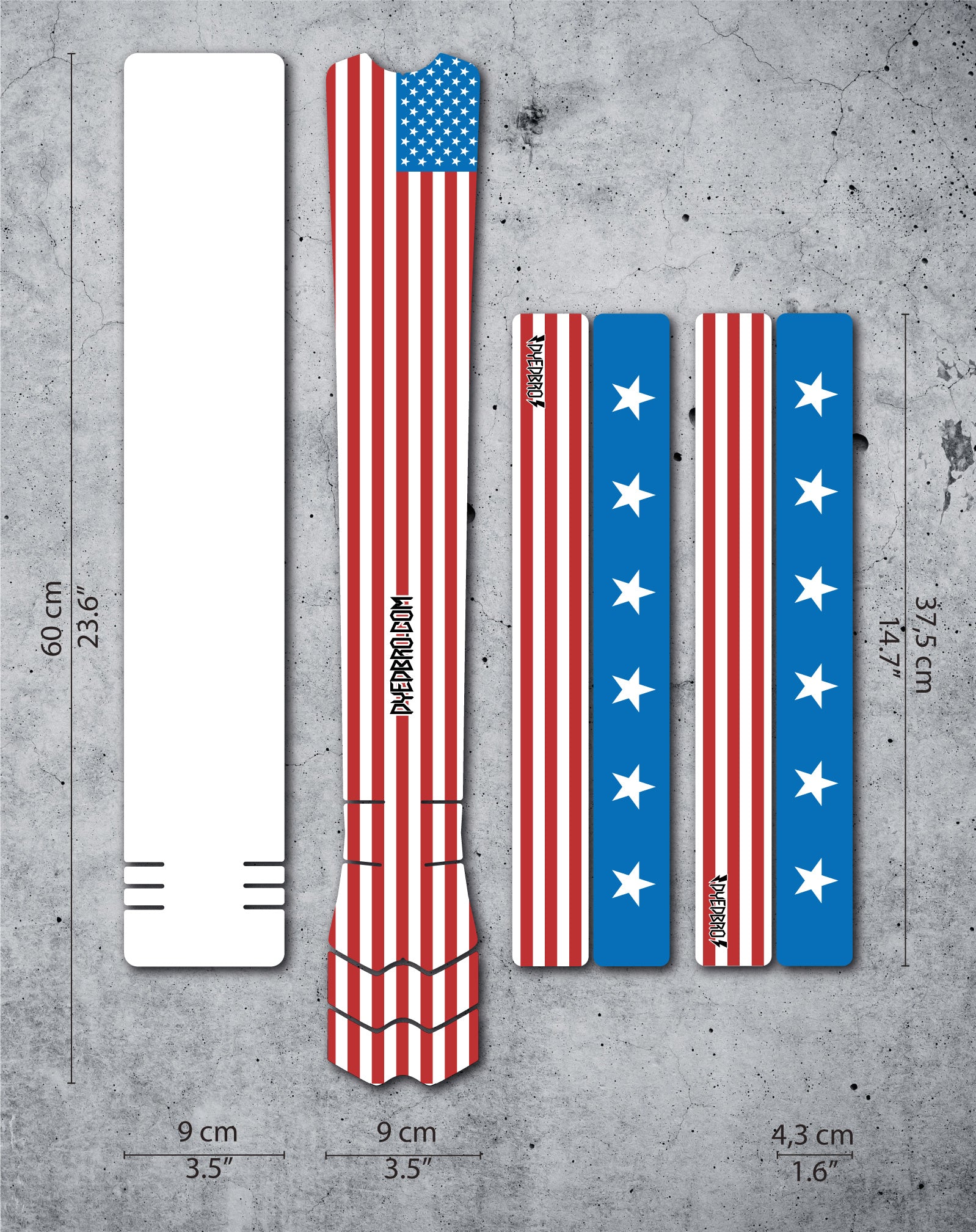 American flag color vector