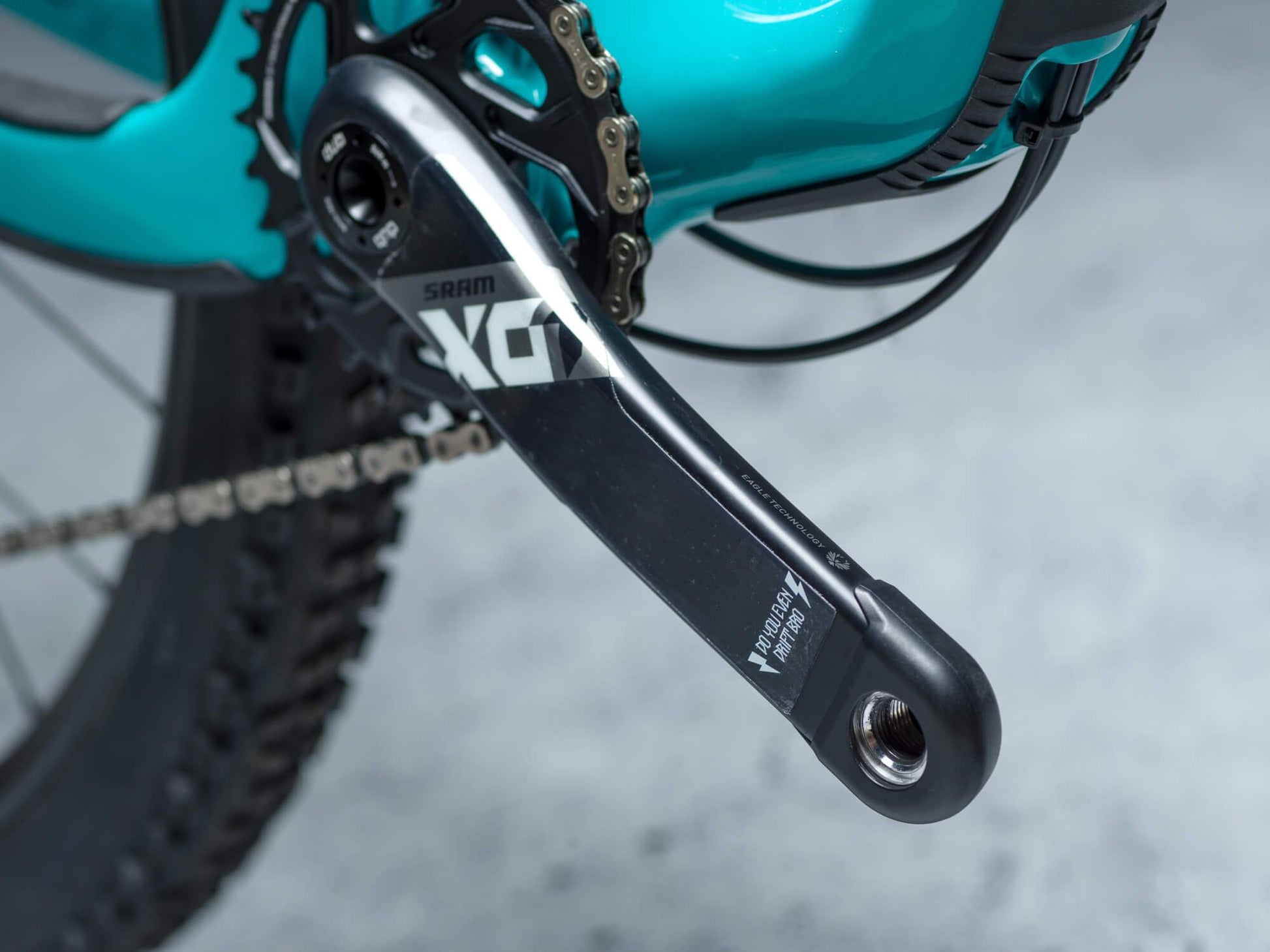 Crank protection by DYEDBRO driveside shot