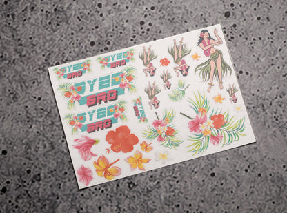 Hawaii Sticker Set
