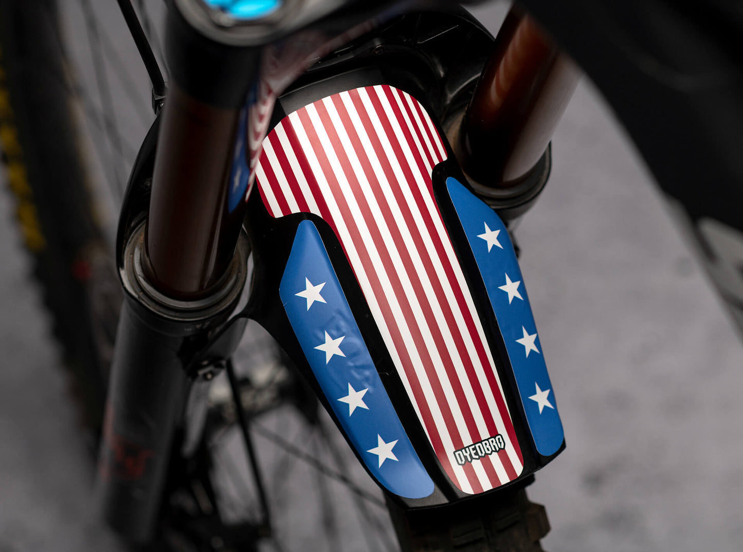 American Flag Color Mudguard Decal