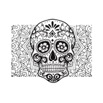 Día de Muertos  pattern