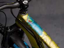 Load image into Gallery viewer, Enduro World Series in Black by DYDEDBRO top tube section shot