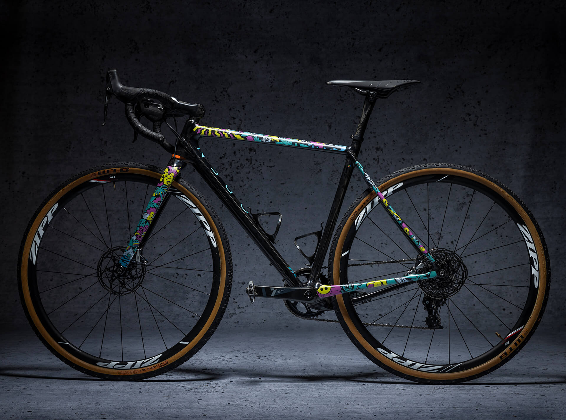 gravel bike paint job Victor Brousseaud Artist Series Frame Protector for Gravel