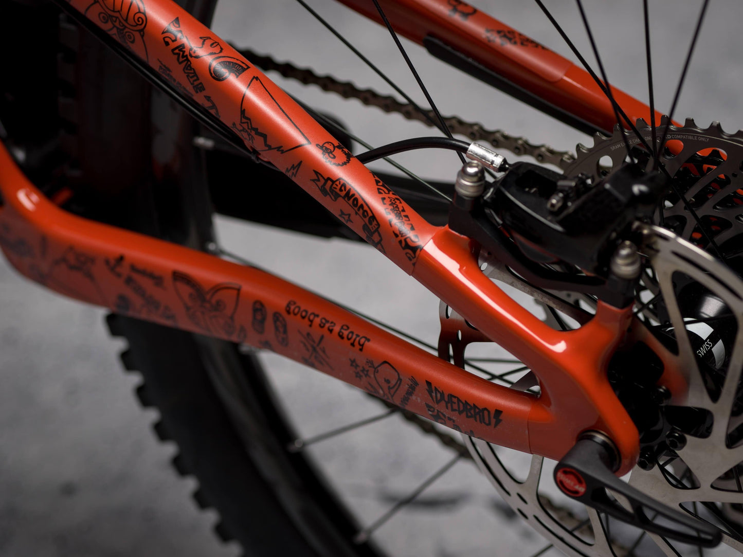 NZ Enduro 2018 by DYEDBRO chainstay shot