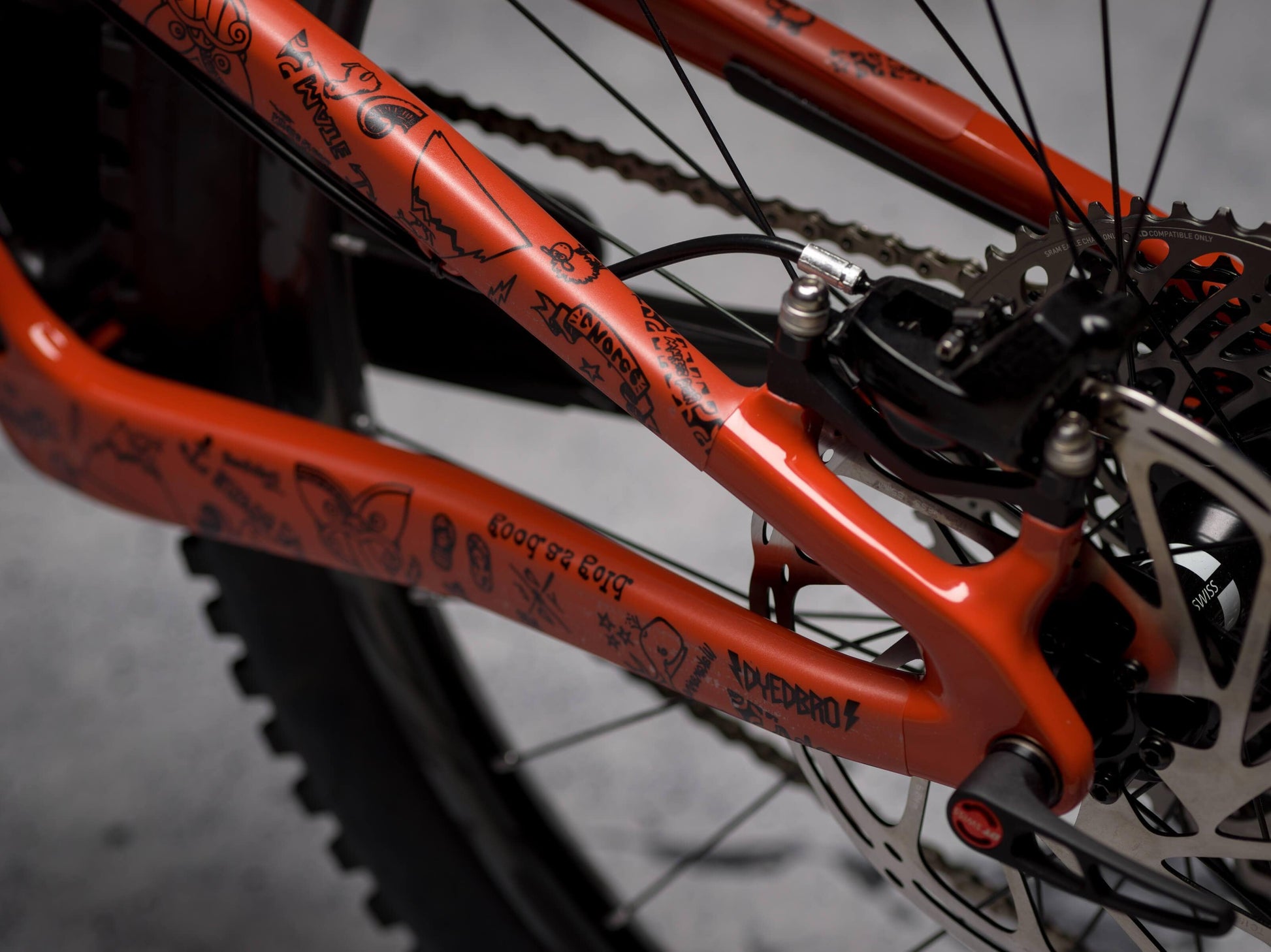NZ Enduro 2018 by DYEDBRO chainstay shot