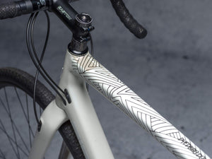 Stay Free design by DYEDBRO in Black toptube shot