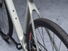 Load image into Gallery viewer, Stay Free design by DYEDBRO in Black seatstay shot