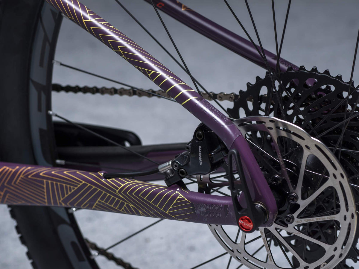 Stay Free design by DYEDBRO in Colour chainstay shot