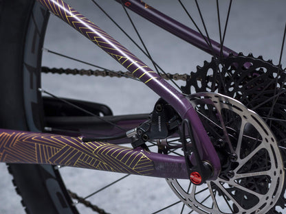 Stay Free design by DYEDBRO in Colour chainstay shot